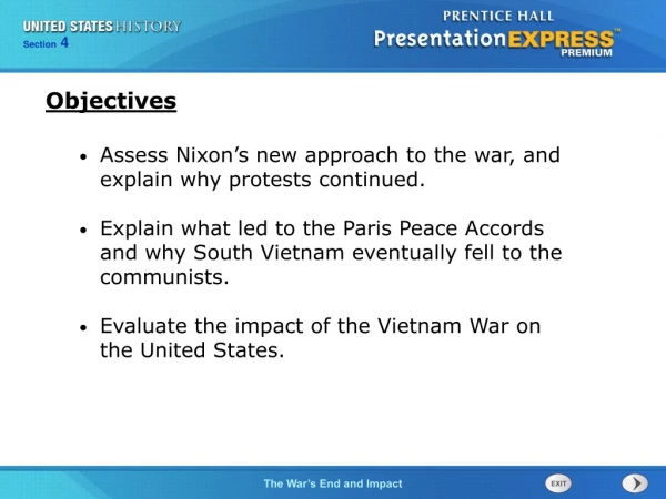 Assess Nixon’s new approach to the war, and explain why protests continued.