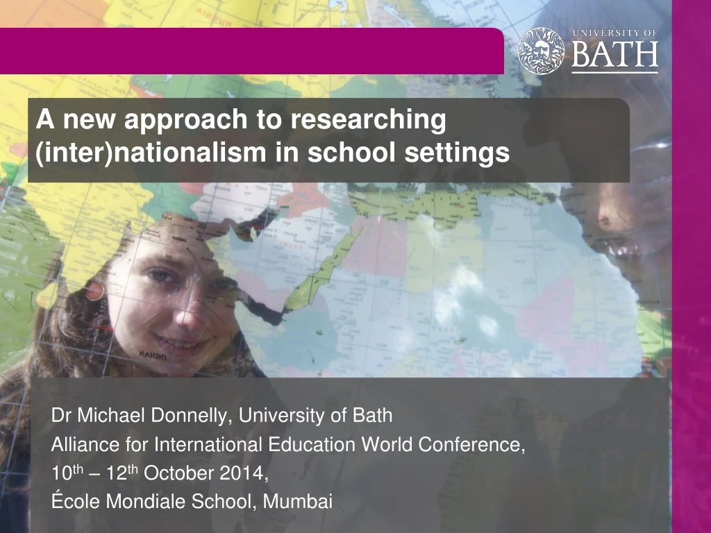 a new approach to researching inter nationalism in school settings