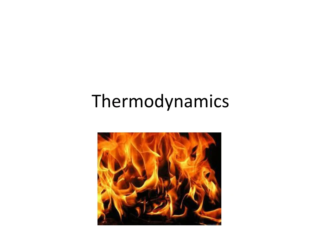 thermodynamics