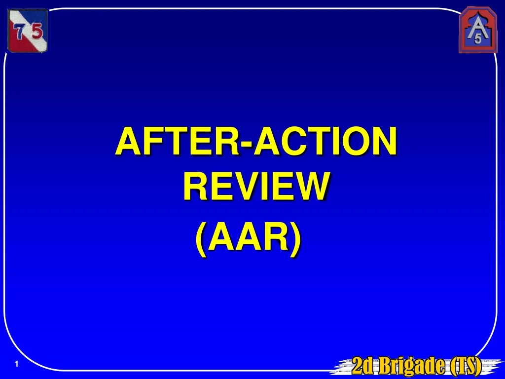 after action review aar