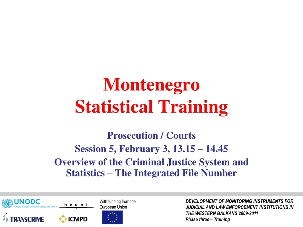 montenegro statistical training