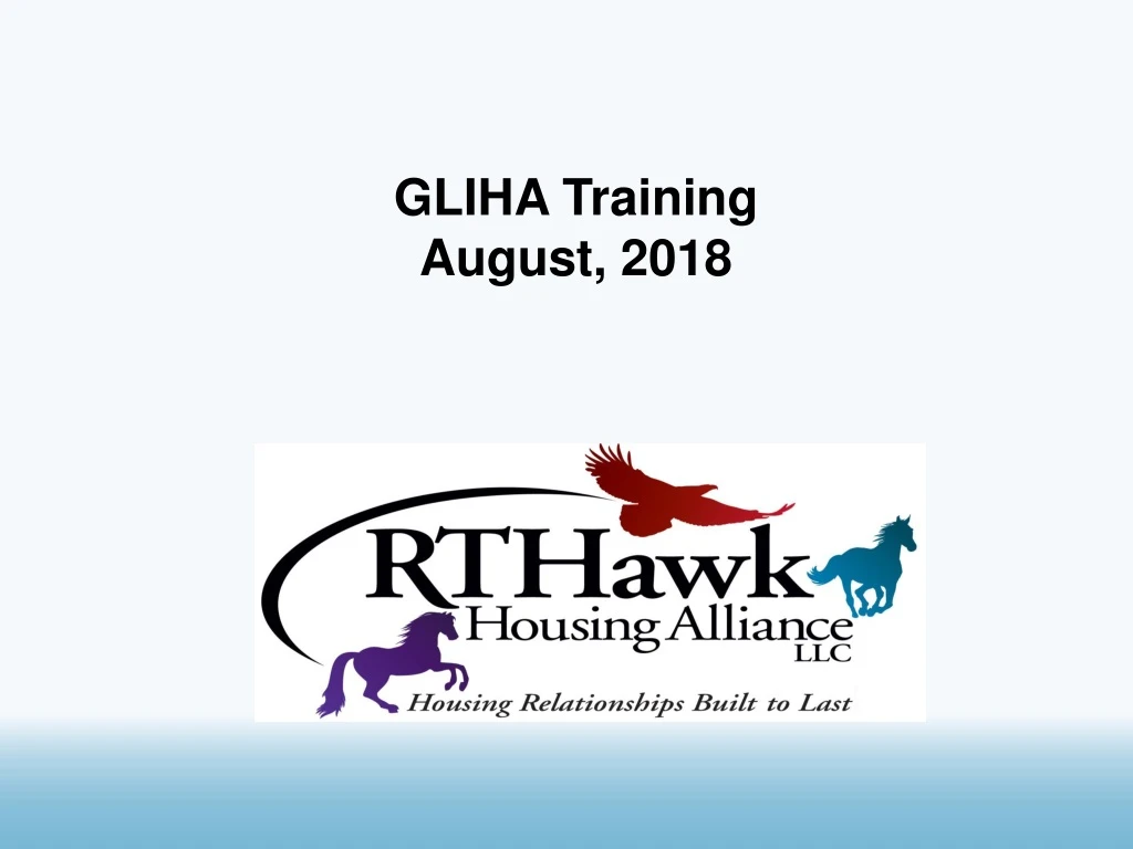 gliha training august 2018