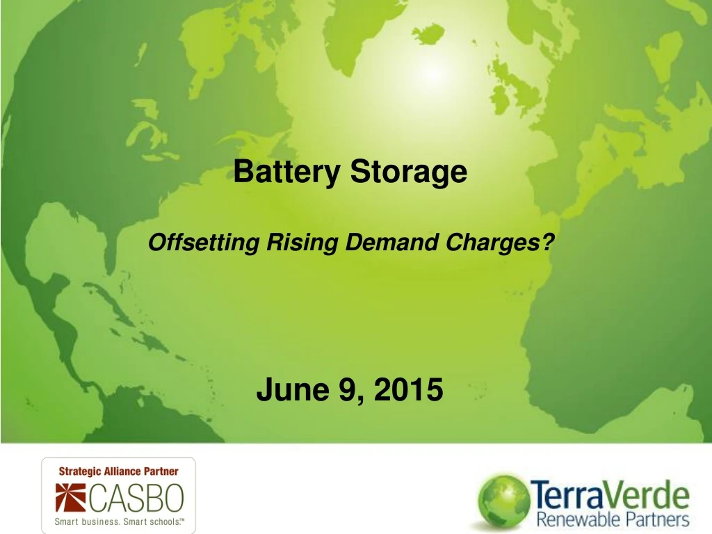 battery storage offsetting rising demand charges june 9 2015