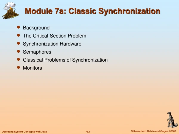 Module 7a: Classic Synchronization