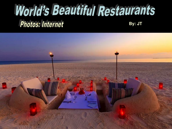 World’s Beautiful Restaurants