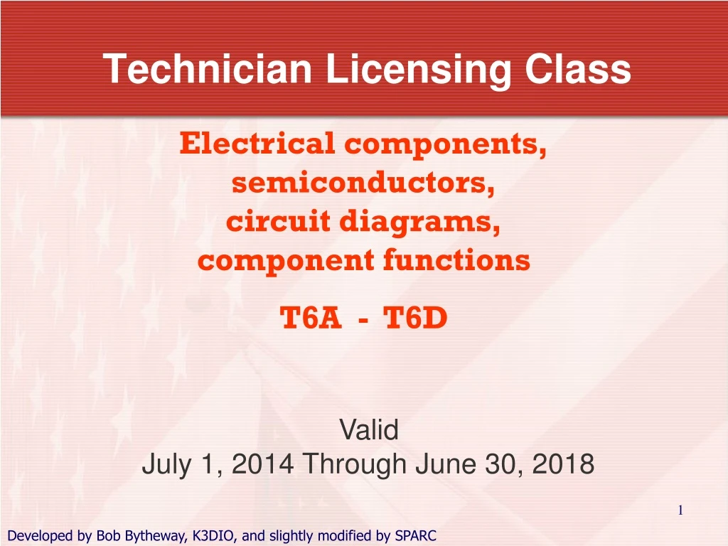 technician licensing class