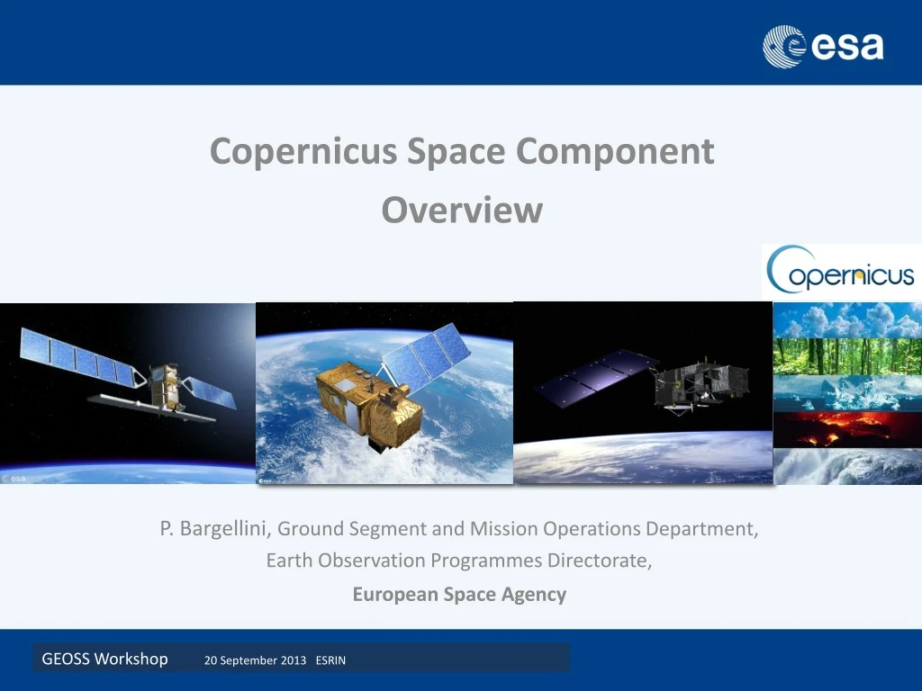 copernicus space component overview