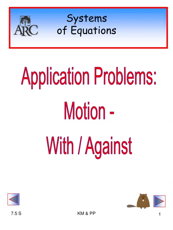 Systems  of Equations