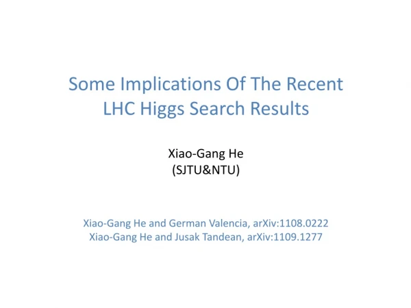 LHC Higgs searches ATLAS and CMS have performed searches for Higgs at the LHC with null results.