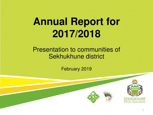 Annual Report for 2017/2018