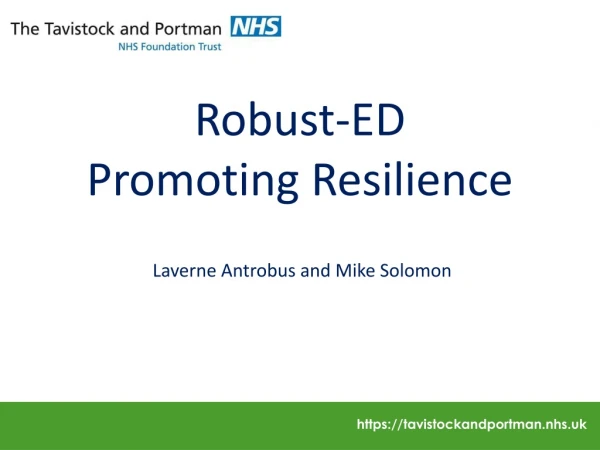 Robust-ED Promoting Resilience