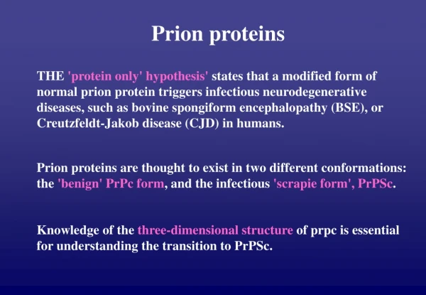 Prion proteins