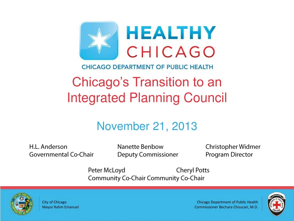 chicago s transition to an integrated planning