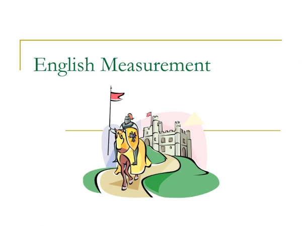 English Measurement