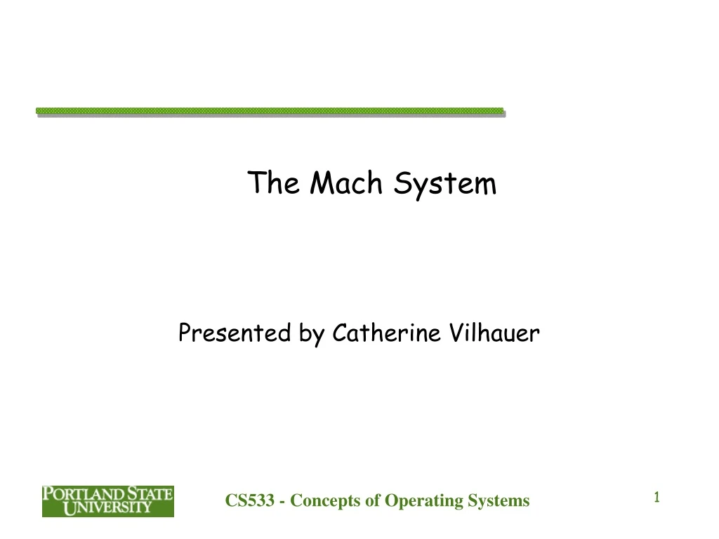 the mach system