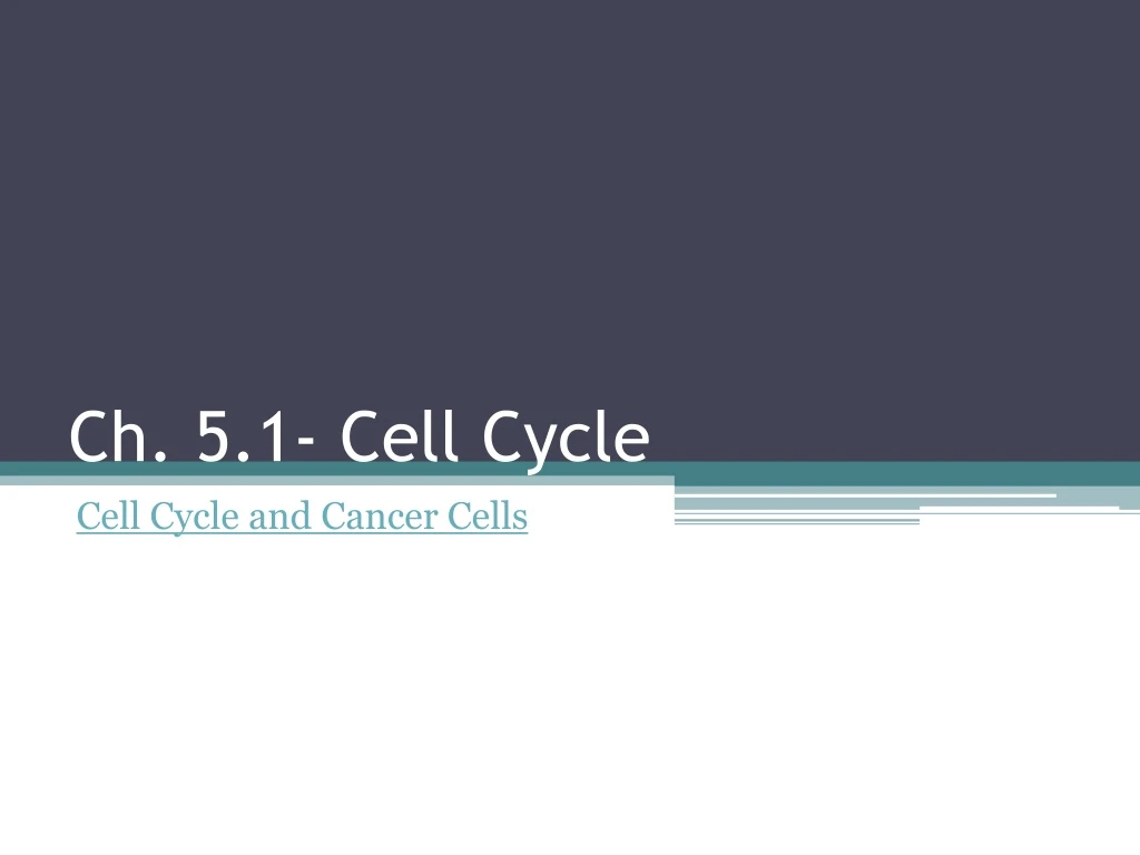 ch 5 1 cell cycle