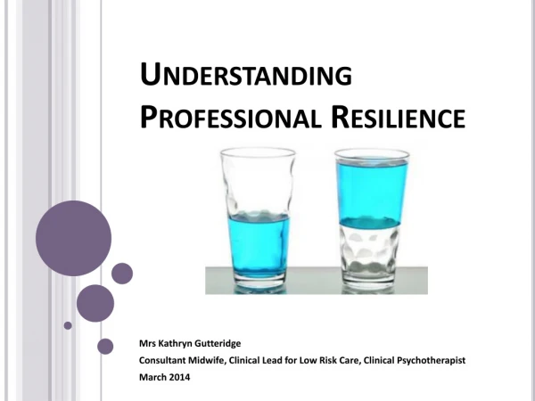 Understanding Professional Resilience