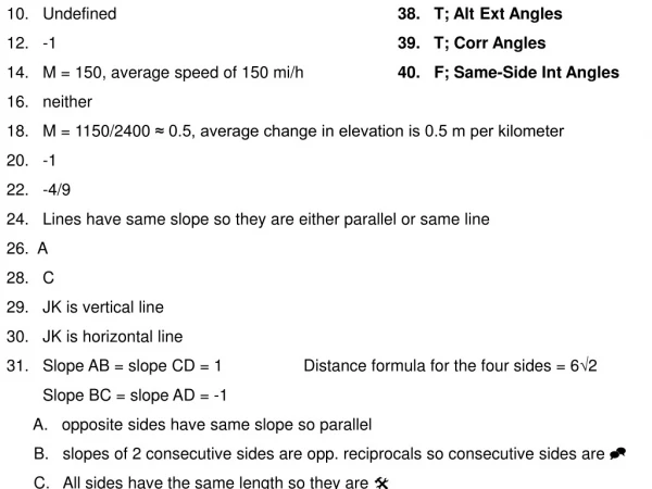 10.   Undefined					 38.   T; Alt Ext Angles 12.   -1						 39.   T; Corr Angles