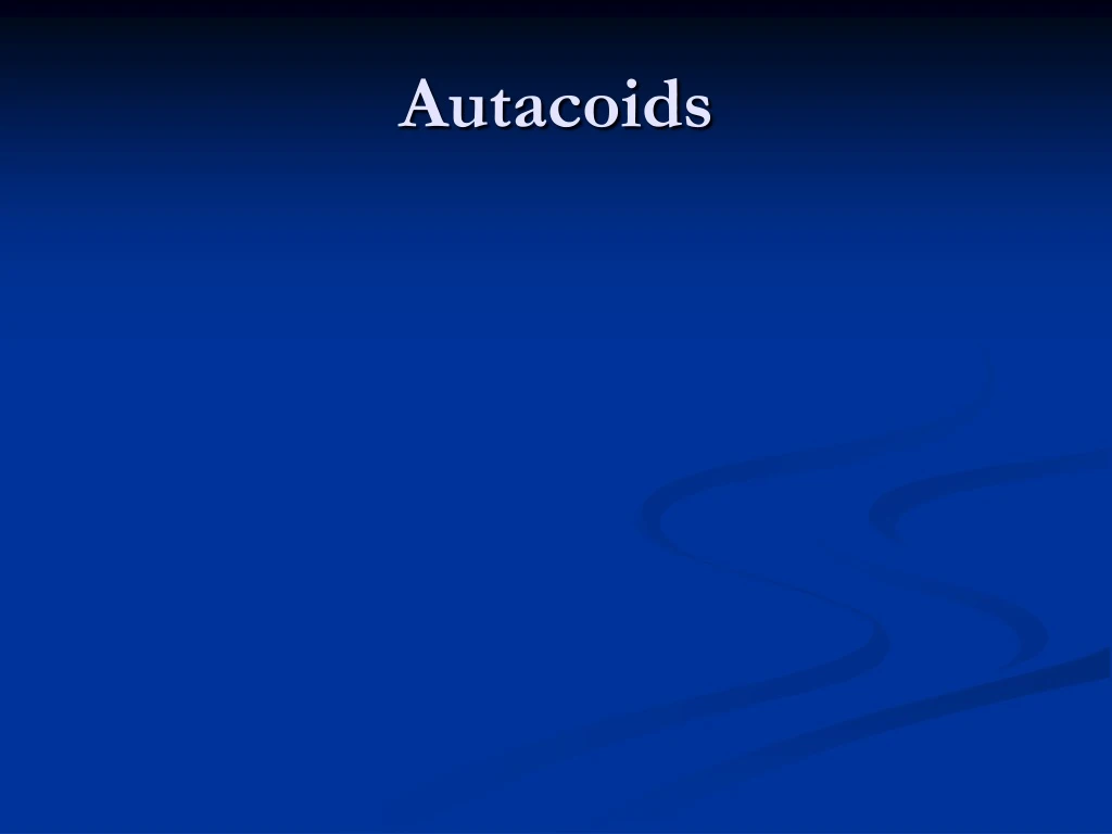 autacoids