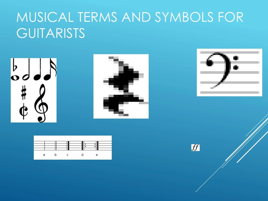 musical terms and symbols for guitarists