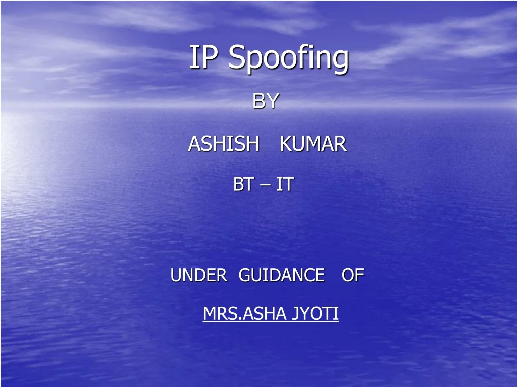 ip spoofing