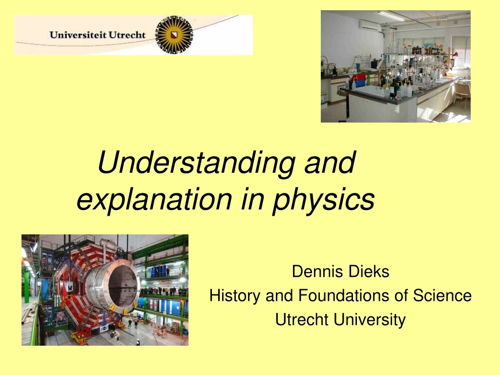 understanding and explanation in physics
