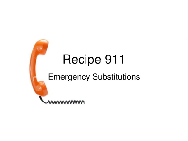 Recipe 911