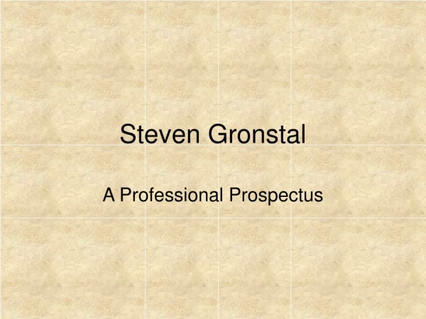 Steven Gronstal