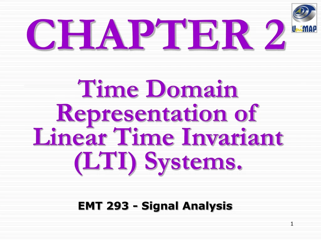 time domain representation of linear time invariant lti systems