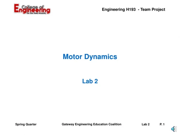 Motor Dynamics