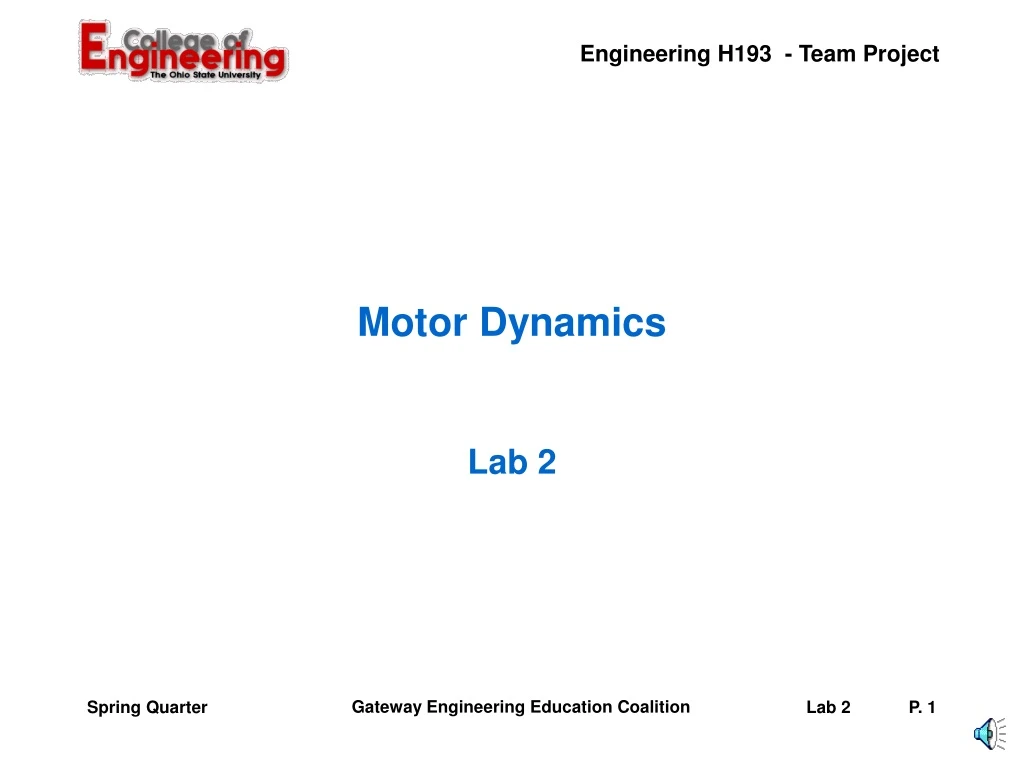 motor dynamics