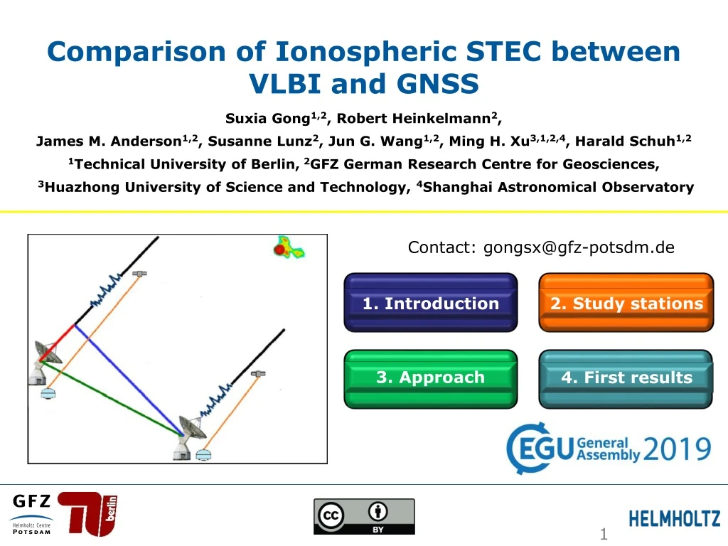 comparison of ionospheric stec between vlbi and gnss