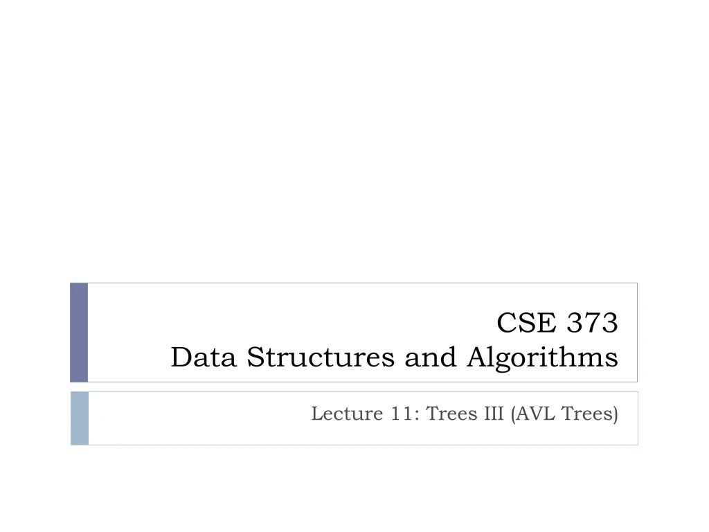 cse 373 data structures and algorithms