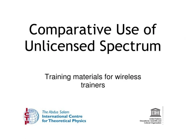 Comparative Use of Unlicensed Spectrum