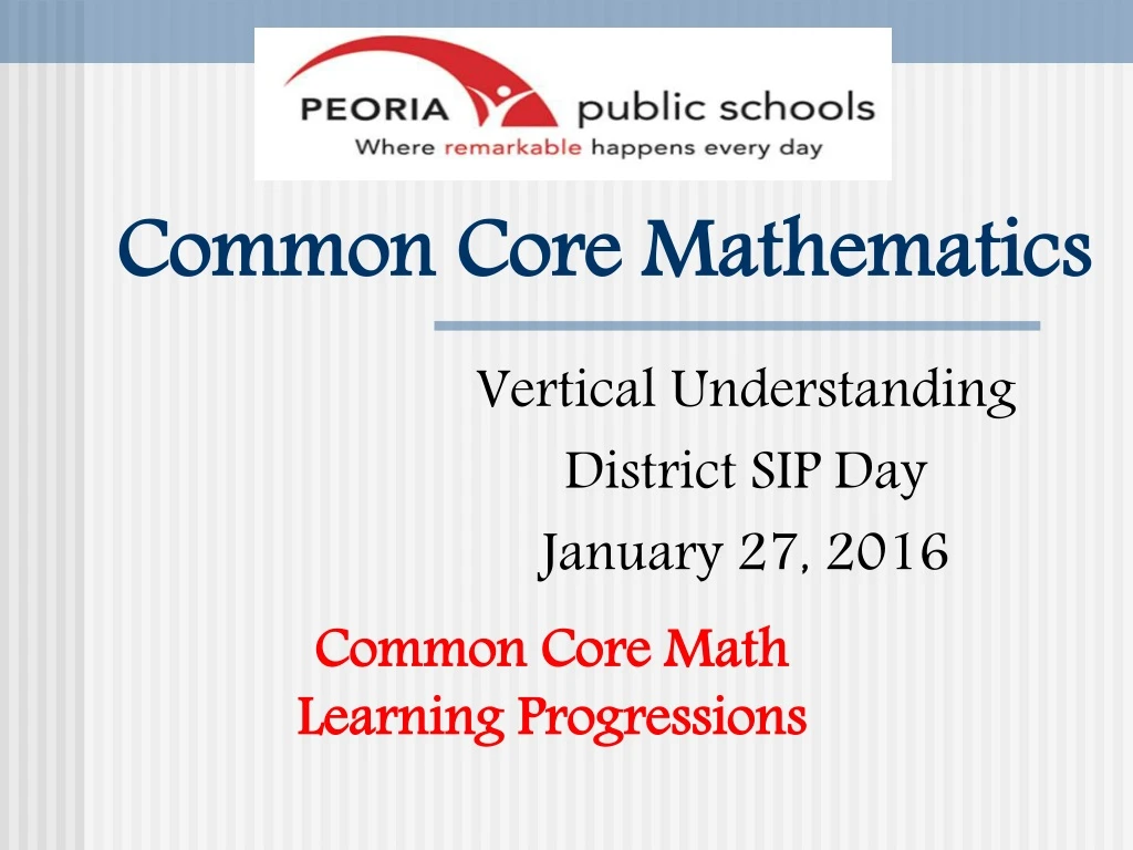 common core mathematics