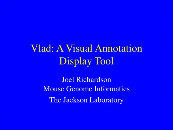 Vlad: A Visual Annotation Display Tool