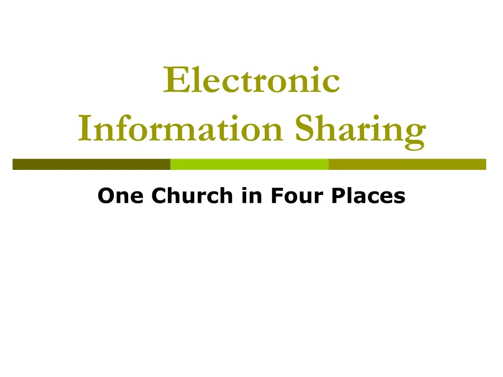 electronic information sharing