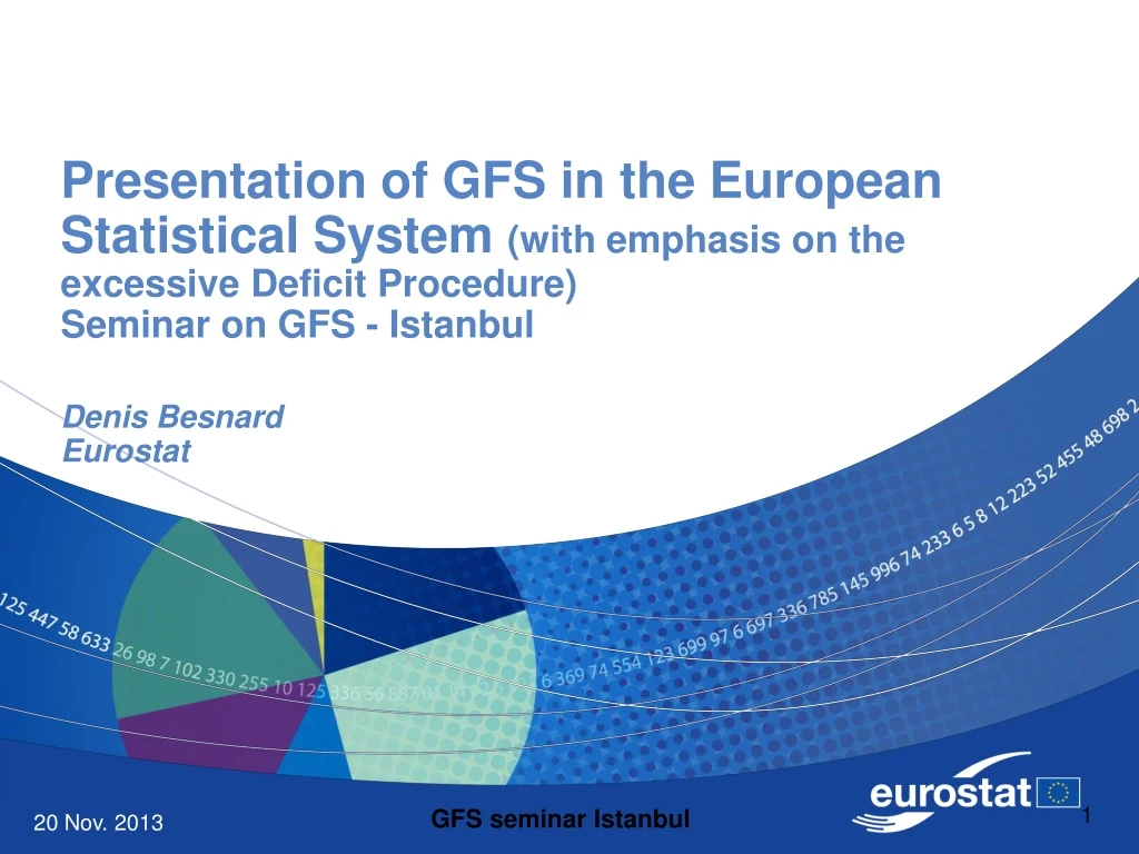 presentation of gfs in the european statistical