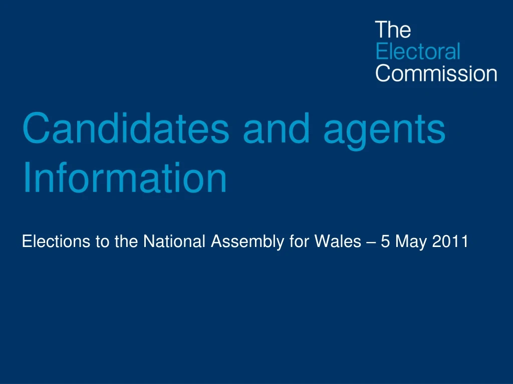 candidates and agents information