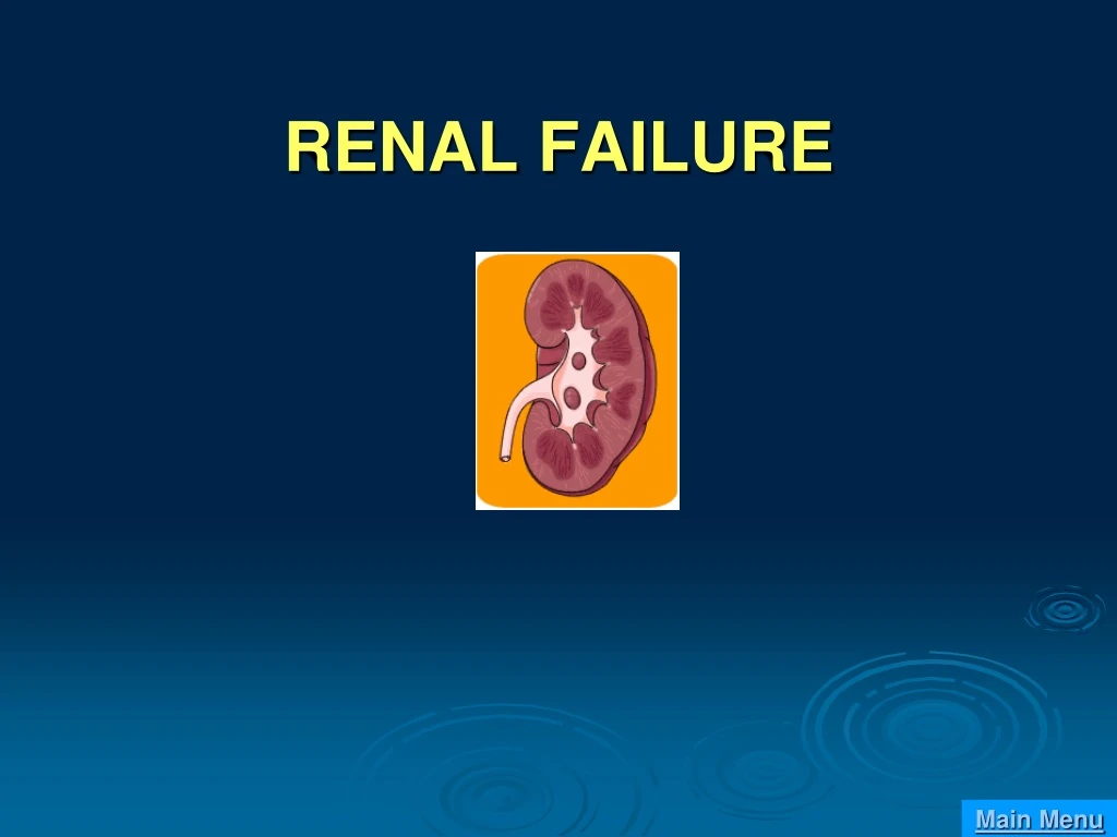 renal failure