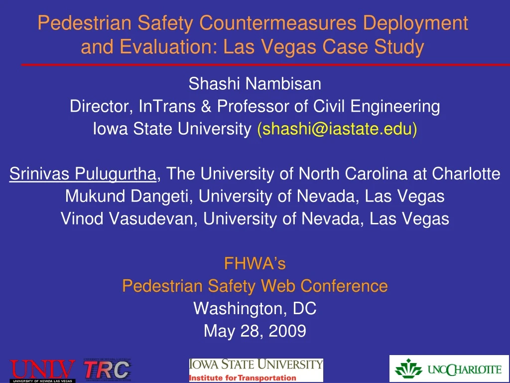 pedestrian safety countermeasures deployment and evaluation las vegas case study