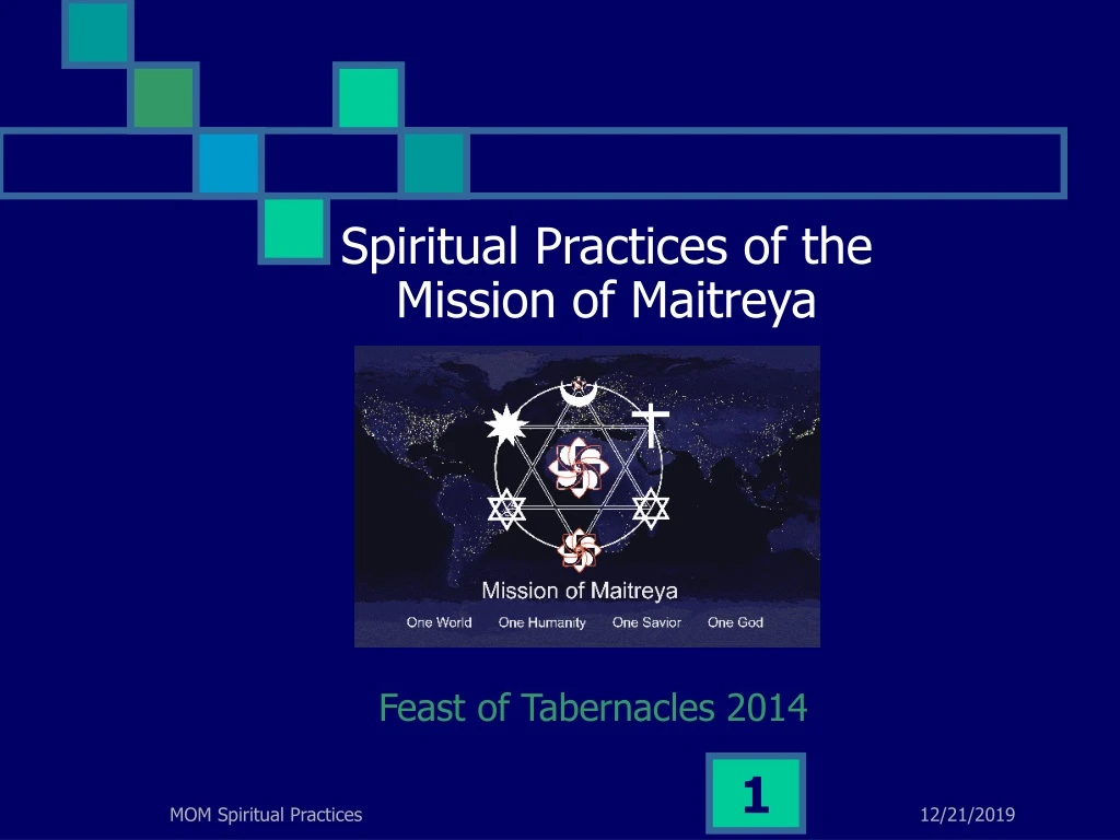 spiritual practices of the mission of maitreya