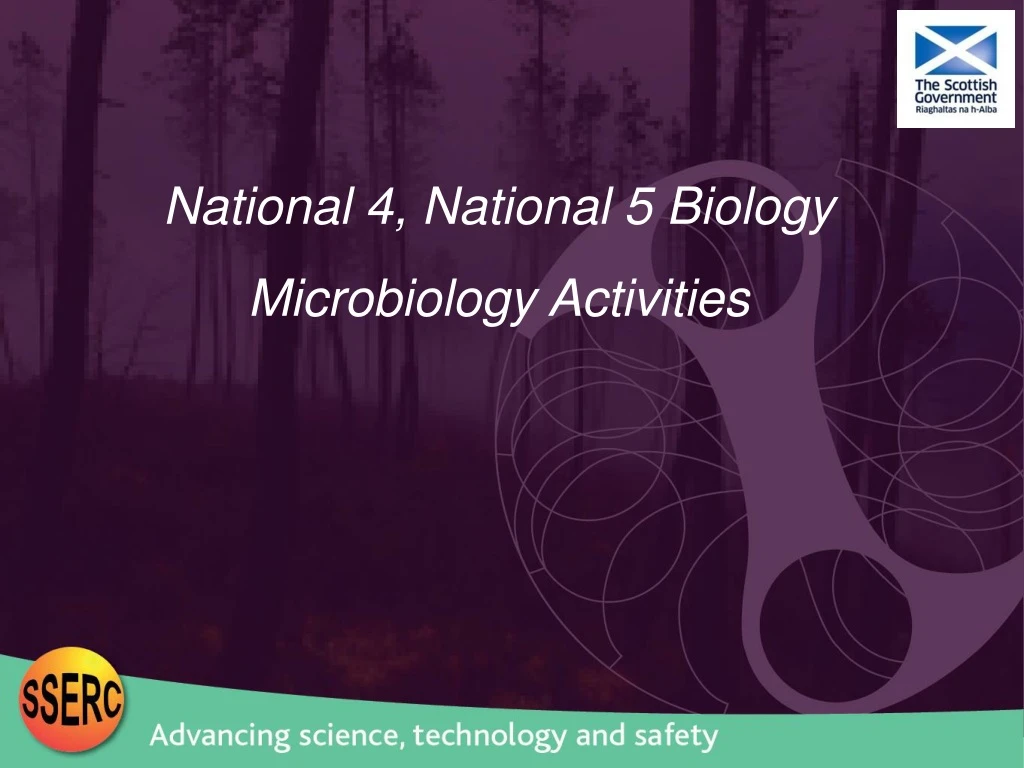 national 4 national 5 biology microbiology