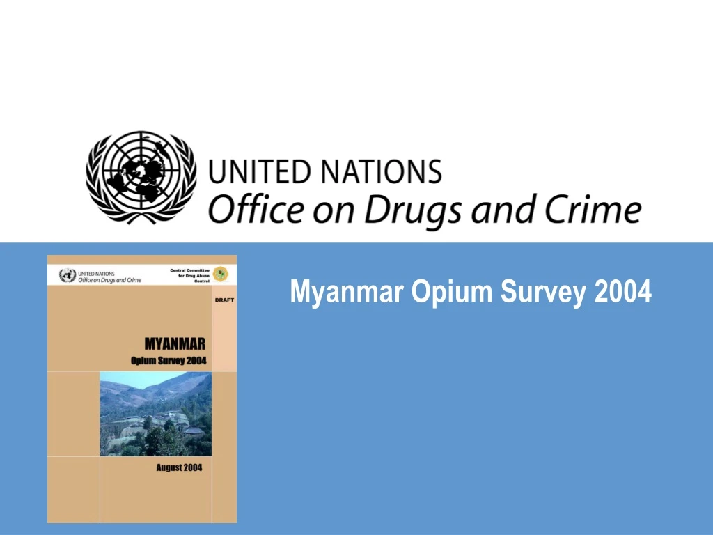 myanmar opium survey 2004