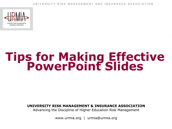 Tips for Making Effective PowerPoint Slides