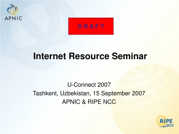 Internet Resource Seminar