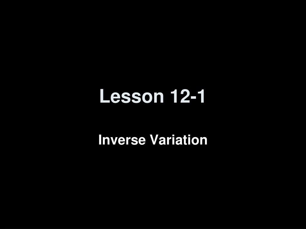 lesson 12 1