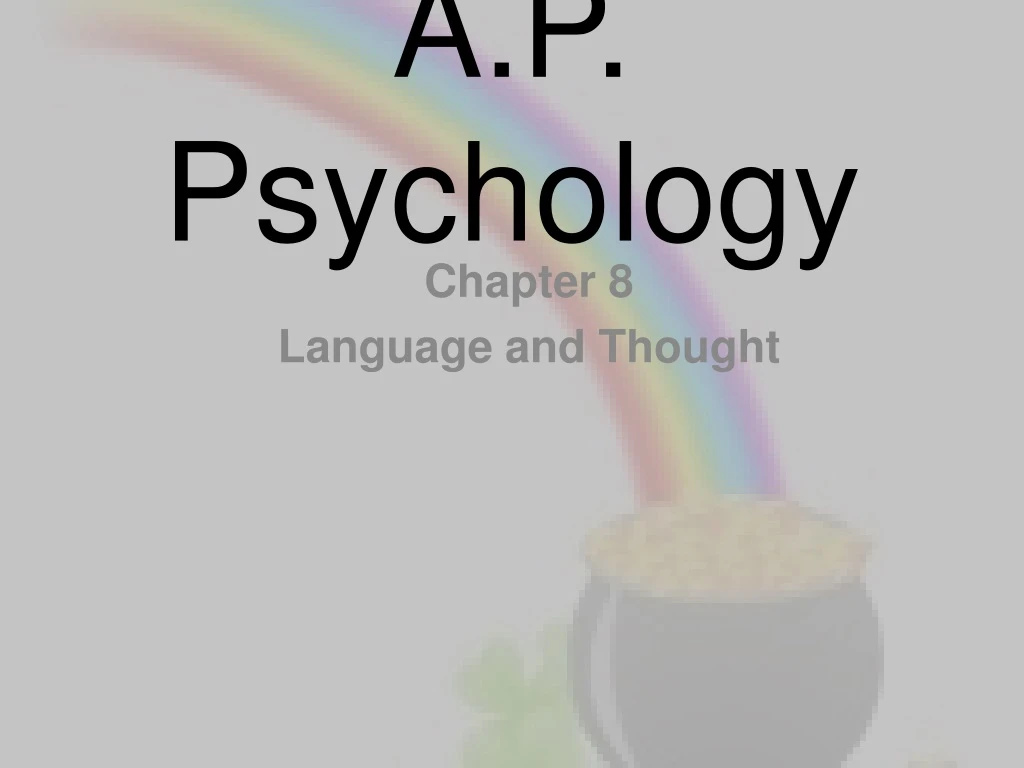 a p psychology