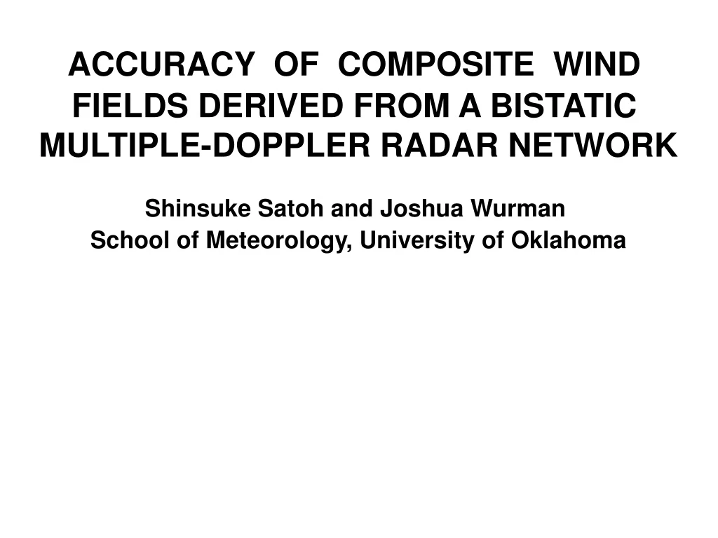 accuracy of composite wind fields derived from