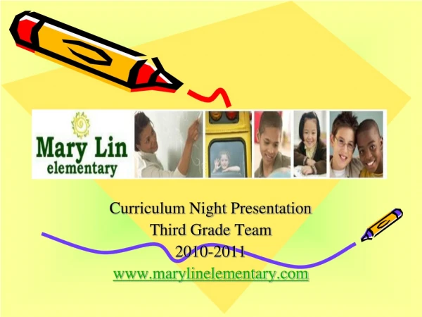 Curriculum Night Presentation Third Grade Team 2010-2011 marylinelementary